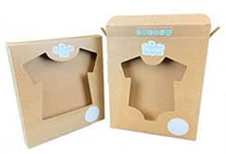 folding carton with window cut out