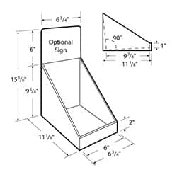 Stock Counter-top POP Point of Purchase Display Box 13982