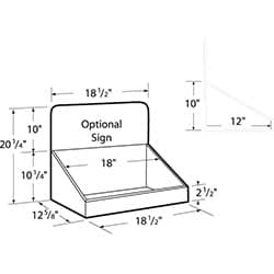 Stock Counter-top POP Point of Purchase Display Box 14018
