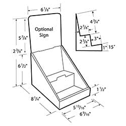 Stock Counter-top POP Point of Purchase Display Box 17816