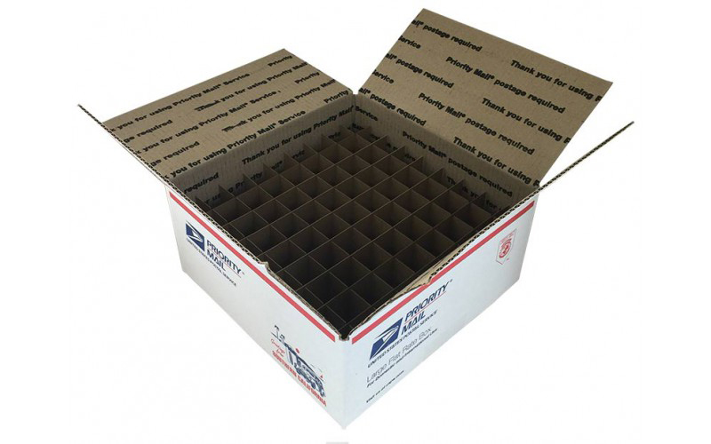 Chipboard Box Dividers 49 Cells for 2 oz (60ml) Boston Round (100 pack) for  eLiquid Vape Juice, Essential Oils, Cosmetics etc. Fits inside any 12 x 12