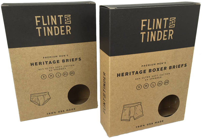 custom folding carton Flint tinder