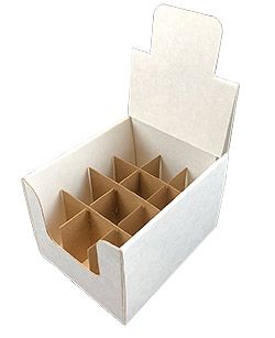 Shipper display box with 12 cells dividers 2 oz