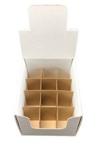 Shipper display box with 12 cells dividers 2 oz